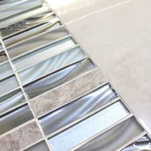 Stacked 3 Glass Mosaic 30x30