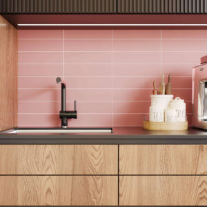 Rosa Liso matt 10x20